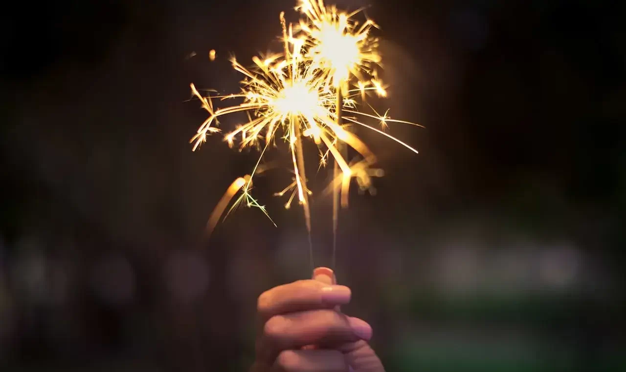 bougies festives nouvel annee