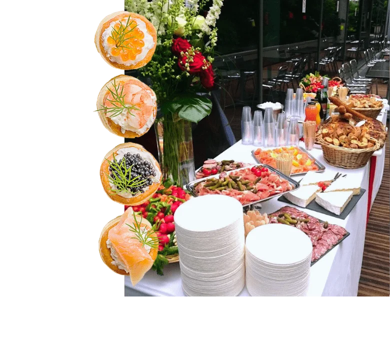 photo buffet entreprise par traiteur