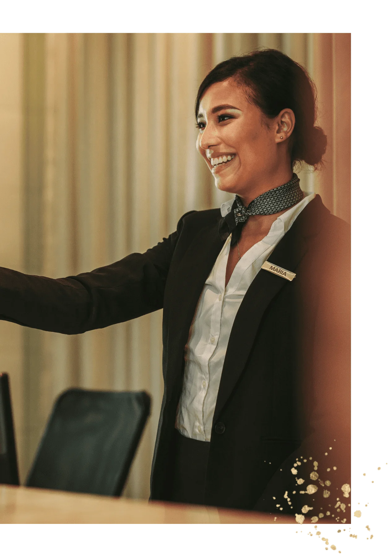 photo personnel de service prestigieux